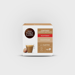 Nescafé Dolce Gusto Cortado Espresso Macchiato Decaffeinato – 16 capsules