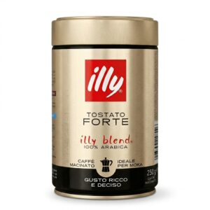 Illy Tostato Forte Ground Coffee – 100% Arabica (250g)