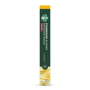Starbucks Blonde Espresso Roast Decaf Coffee Capsules – Nespresso Compatible (10 Capsules)