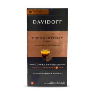 Davidoff Crema Intense Lungo Coffee Capsules – Nespresso Compatible (10 Capsules)