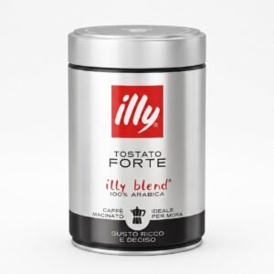 Illy Tostato Forte Ground Coffee – 100% Arabica (250g)