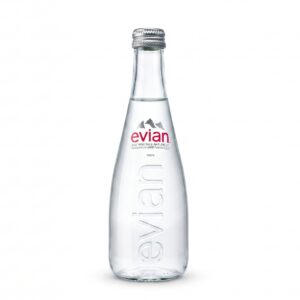 Evian Natural Mineral Water 330ml – Premium Glass Bottle