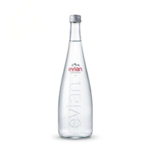 Evian Natural Mineral Water 750ml – Premium Glass Bottle