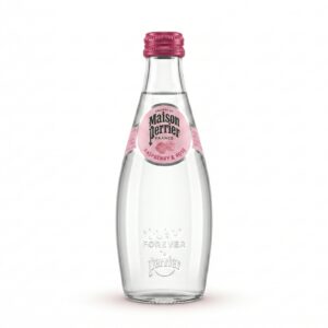 Maison Perrier Raspberry & Rose Sparkling Water 330ml – Glass Bottle