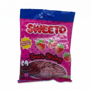 Sweeto Sour String Strawberry Flavour Candy – 80g