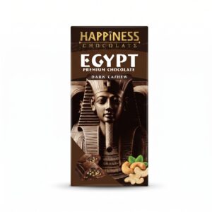 Happiness Egypt Premium Dark Cashew Chocolate Bar (65g)