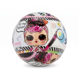 Color My Fashion" Surprise Toy Ball with Interactive Coloring - Clean White