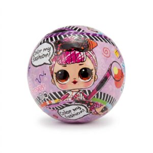 Color My Fashion" Surprise Toy Ball with Interactive Coloring - Pastel Purple