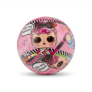 Color My Fashion" Surprise Toy Ball with Interactive Coloring - Vibrant Pink