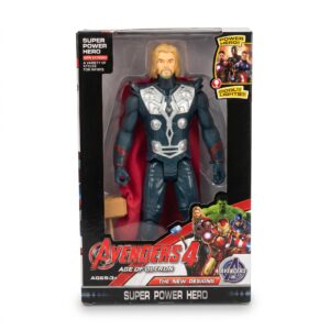 Avengers 4: Age of Ultron Thor Action Figure – Classic Armor Edition with Toy Mjolnir Hamme