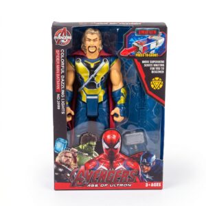 Avengers 4: Age of Ultron Thor Action Figure – Classic Armor Edition with Toy Mjolnir Hammer