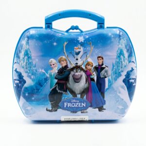 Disney Frozen Kids Mini Toy Vanity Case – Compact Portable Blue Miniature Play Set for Kids