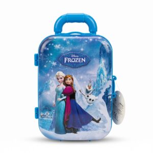 Disney Frozen Kids Mini Toy Suitcase – Compact Portable Light Blue Miniature Play Case for Toddlers
