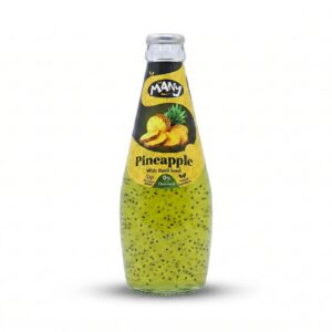 Many Pineapple Drink with Basil Seeds