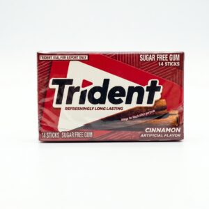 Trident Sugar Free Gum – Cinnamon Flavor (14 Sticks)