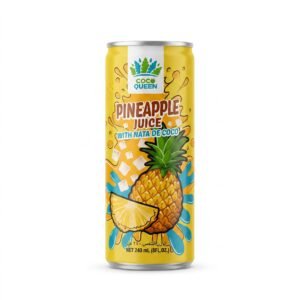 Coco Queen Pineapple Juice with Nata de Coco – 240ml